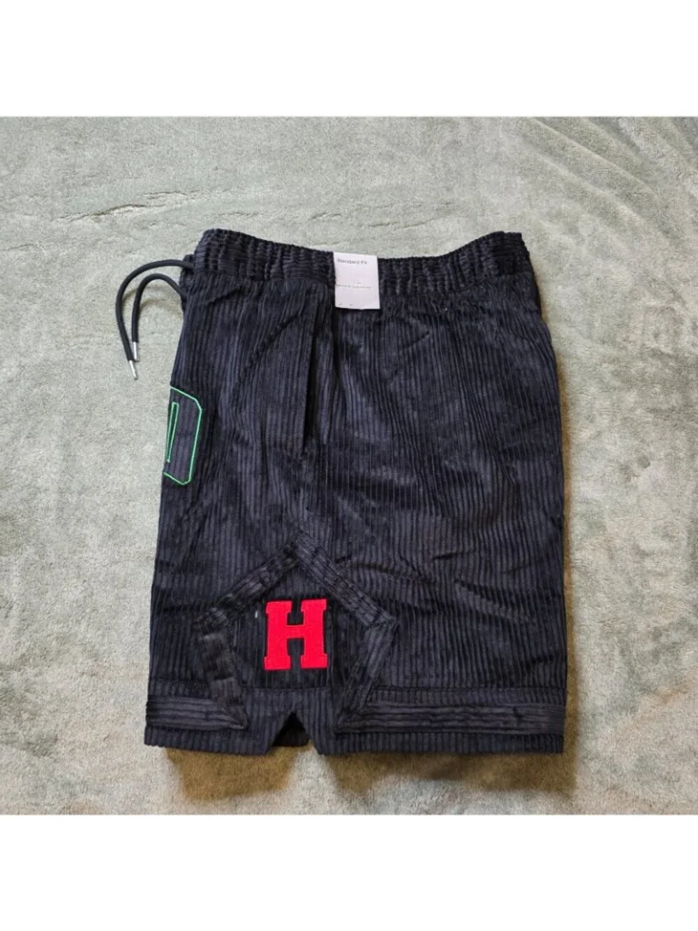 Nike Air Jordan Howard University Diamond Corduroy Shorts HJ5954-010 Size XL